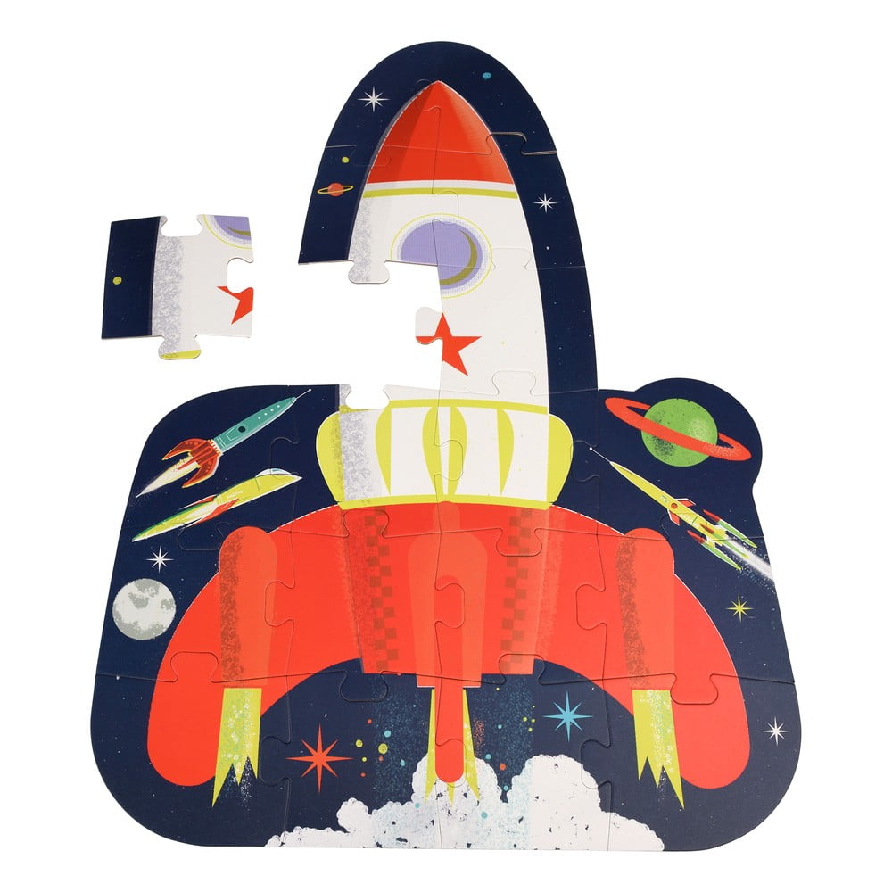 Puzzle 18 pezzi Space Age rocket - Rex London | Puzzle