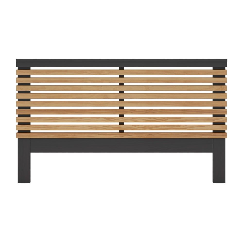 Testiera in pino nero/naturale 163x100 cm Lavis - Marckeric | Testiere letto
