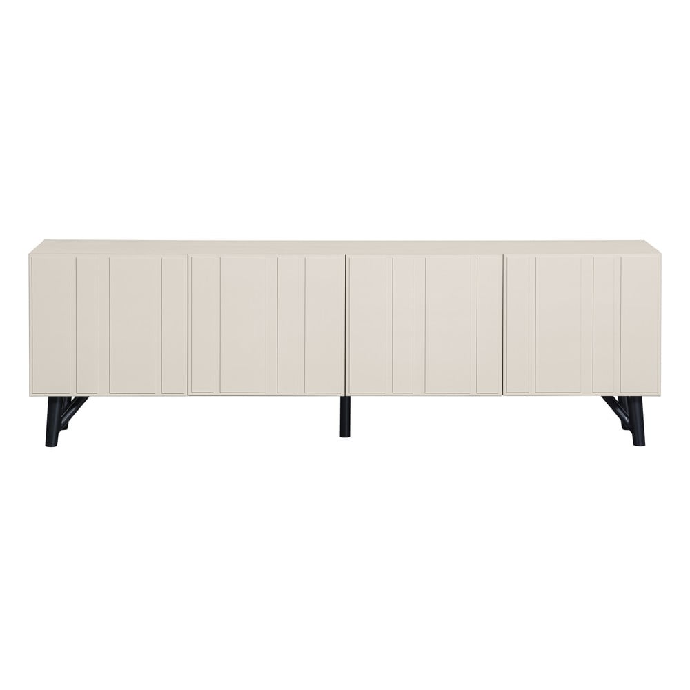 Tavolo TV crema in legno di pino 181x56 cm Miller - WOOOD | Mobili TV