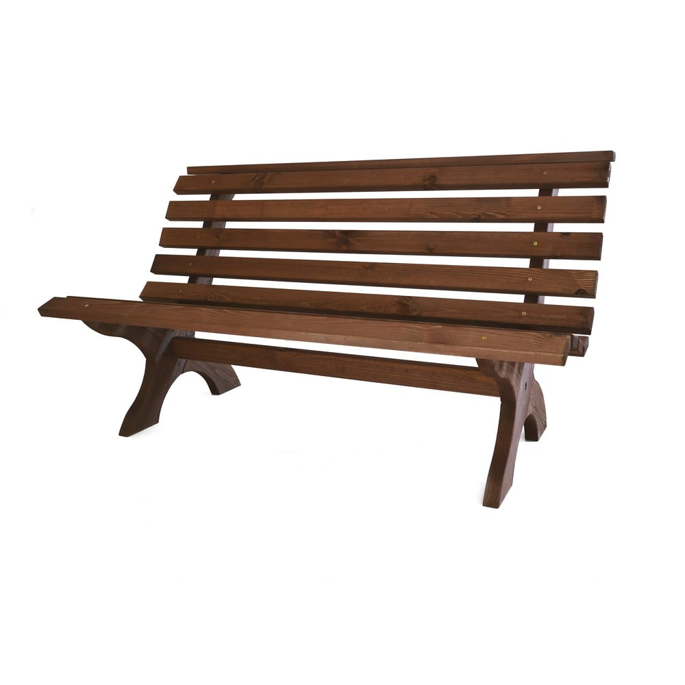 Panchina da giardino in legno marrone Retro - Rojaplast | Panche da giardino