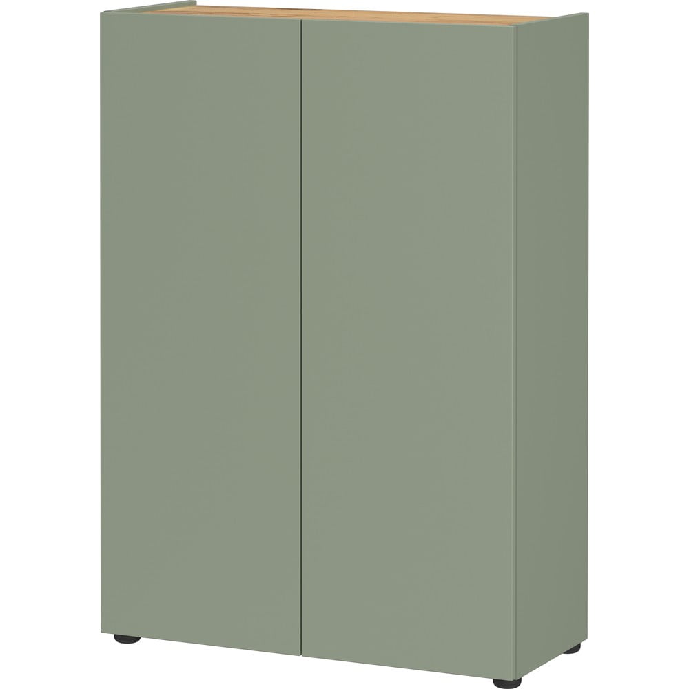 Scarpiera verde chiaro con effetto rovere 74x105x33 cm Alviano – Germania | Scarpiere