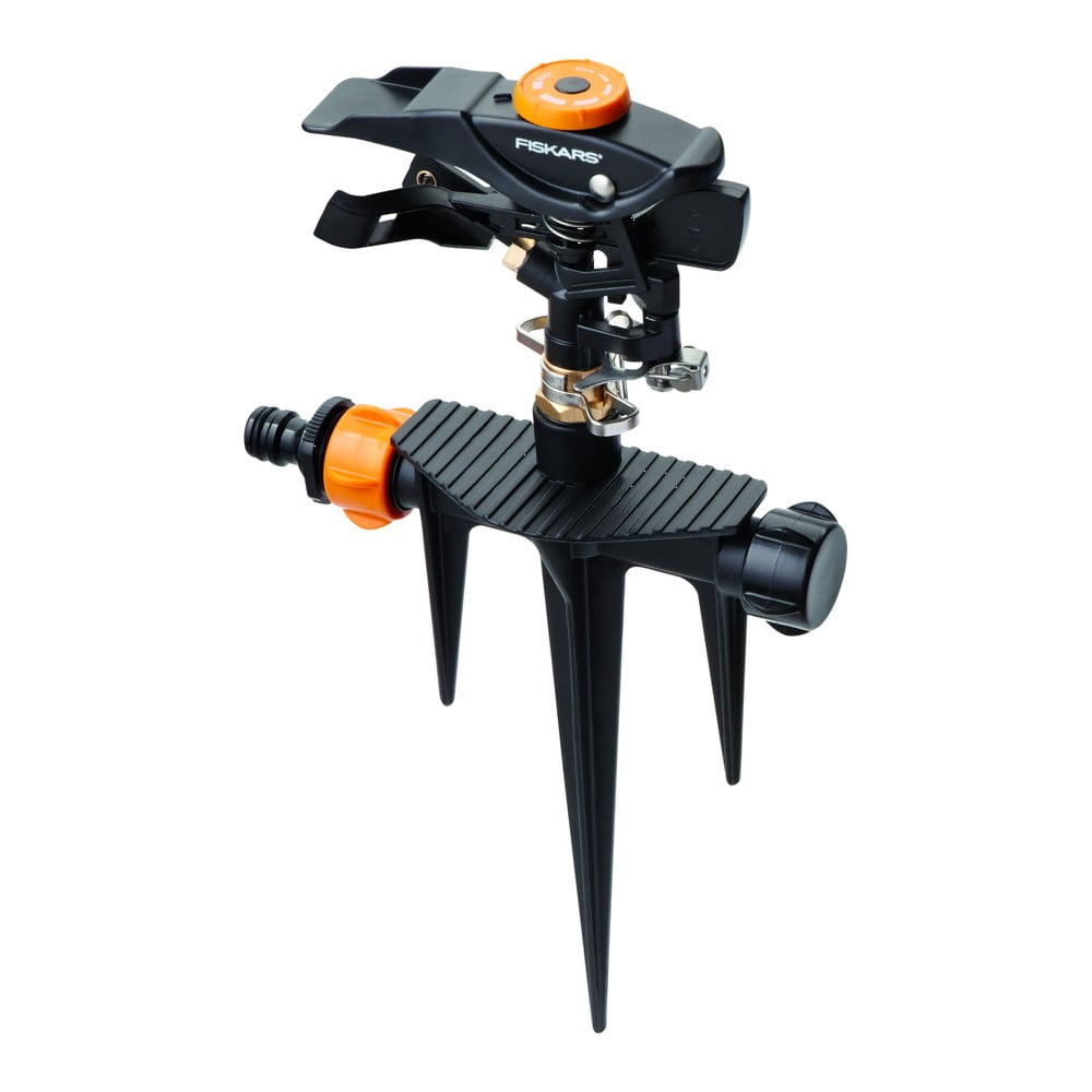 Irrigatore a impulsi nero con valvola regolabile - Fiskars | Strumenti per l'irrigazione
