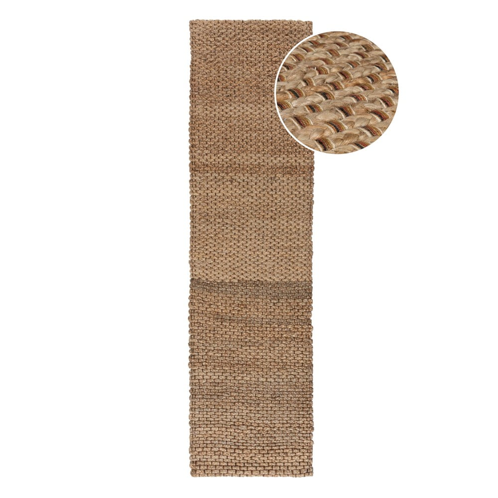 Passatoia di colore naturale in iuta 60x150 cm Sol – Flair Rugs | Tappeti