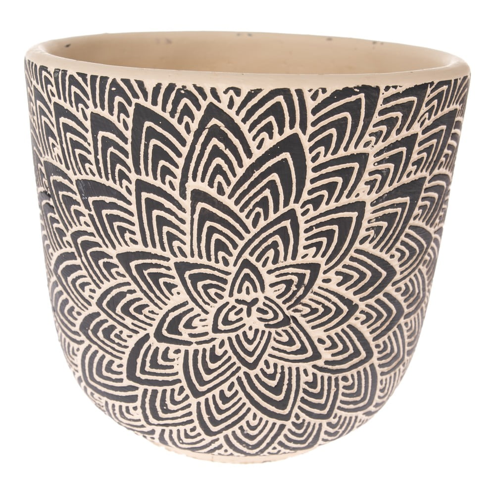 Fioriera in cemento nero Blooming, ø 17,5 cm - Dakls | Vasi per fiori