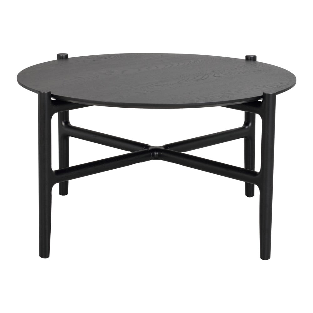 Tavolino in rovere nero ø 80 cm Holton - Rowico | Tavolini da salotto