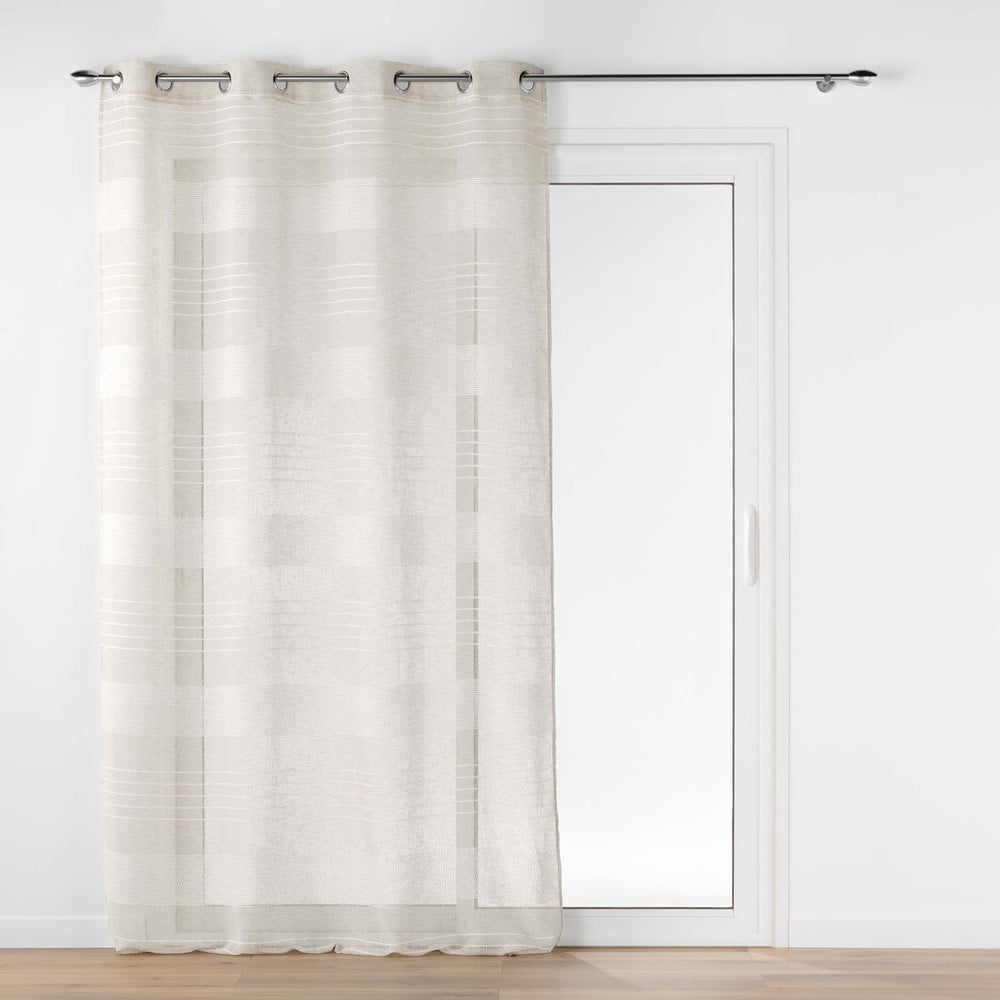 Tenda beige 140x280 cm Janice - douceur d'intérieur | Tende sottili
