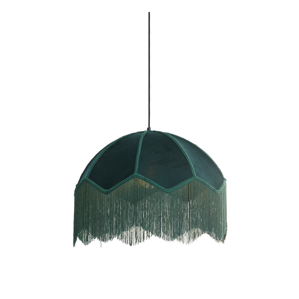 Lampadario in colore petrolio con paralume in tessuto ø 50 cm Malacia - Light & Living | Lampadari