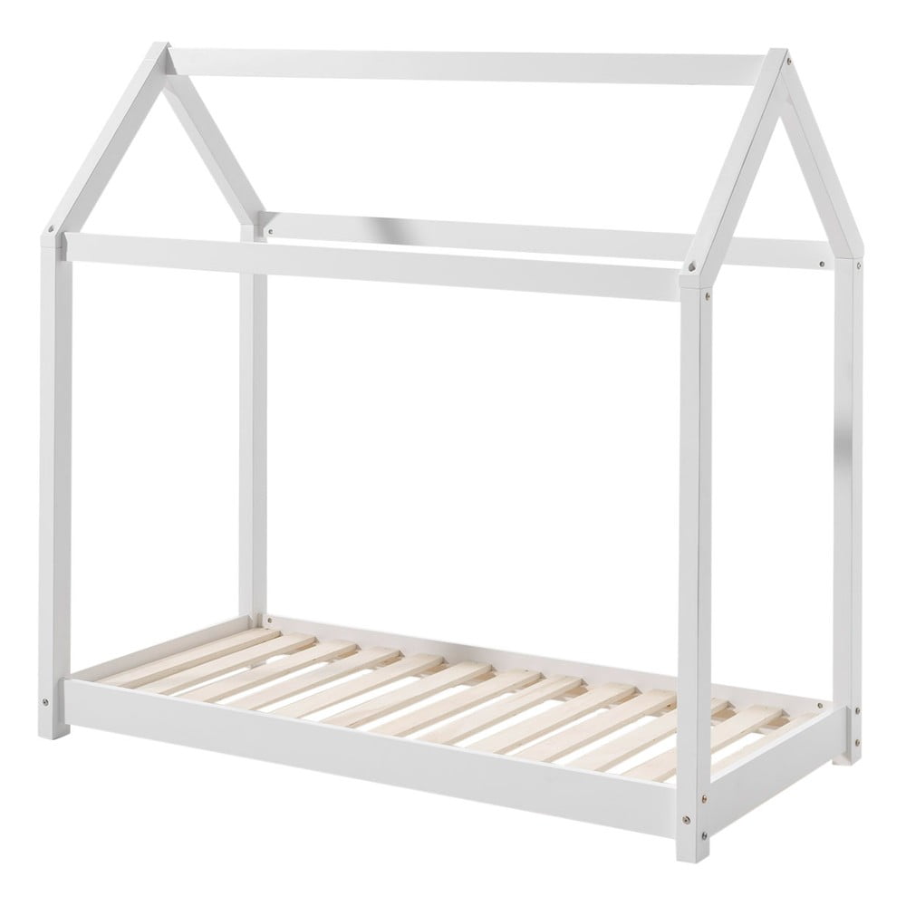 Letto bianco per bambini , 70 x 140 cm Cabane - Vipack | Letti per bambini