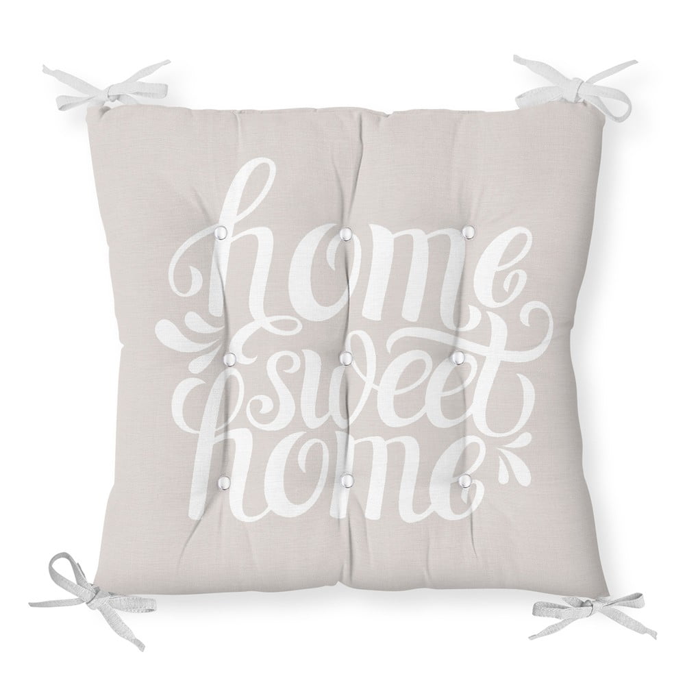 Cuscino in misto cotone Home Sweet Home, 36 x 36 cm - Minimalist Cushion Covers | Cuscini per sedie