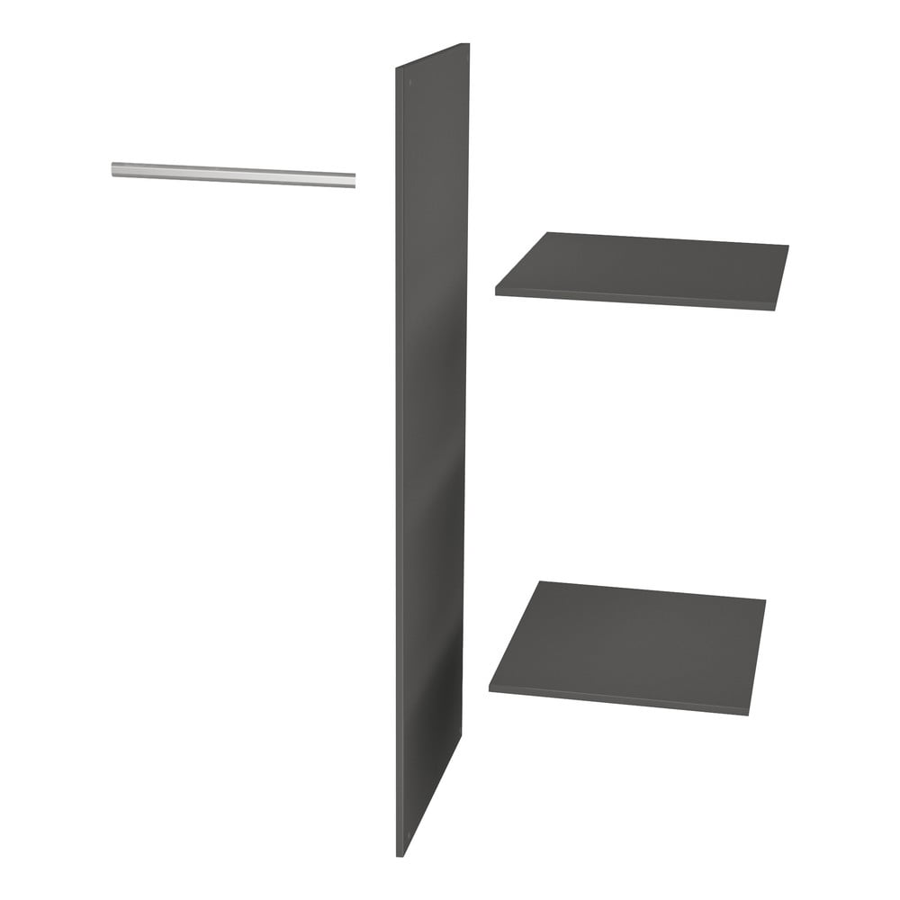 Ripiani aggiuntivi neri nel set Connect - WOOOD | Accessori per armadi e librerie