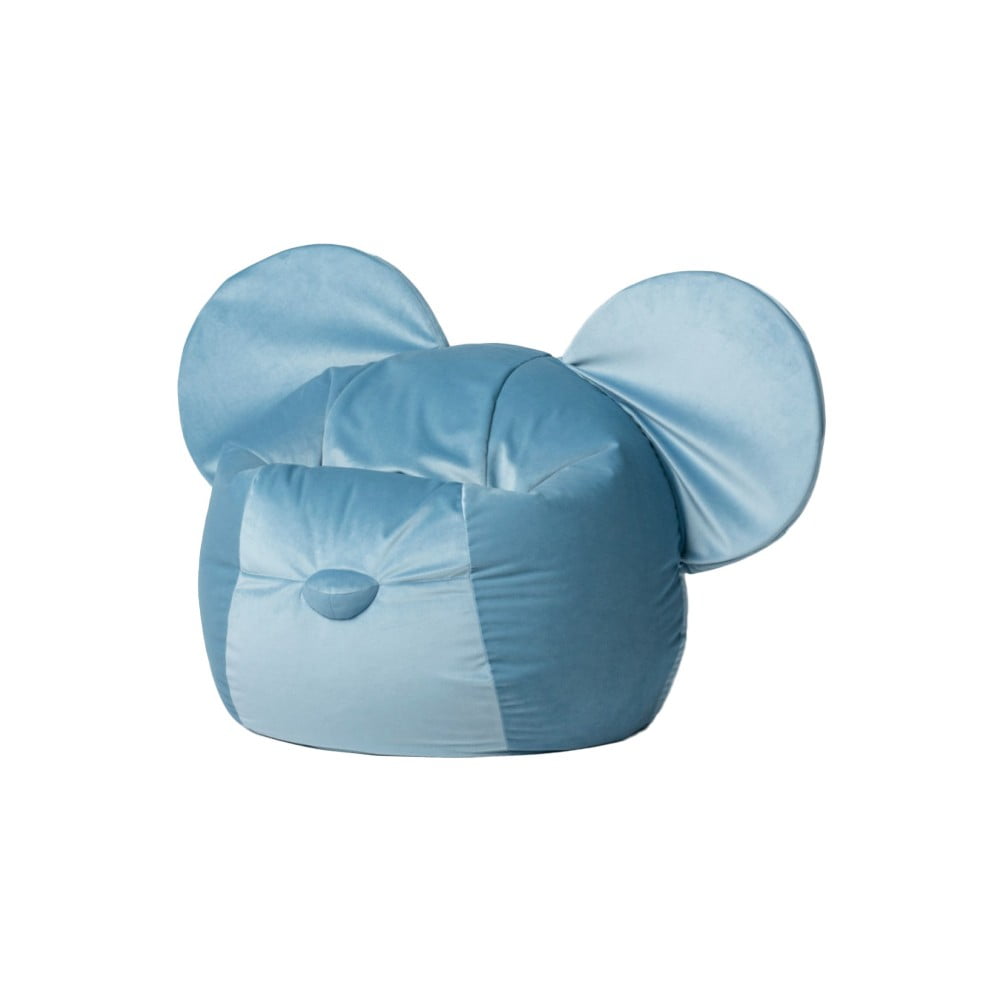 Pouf a sacco per bambini blu Ears – The Brooklyn Kids | Pouf a sacco per bambini