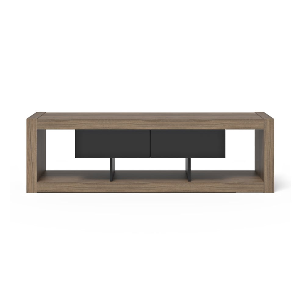 Tavolo TV marrone-nero in noce 175x52 cm Nara - TemaHome | Mobili TV