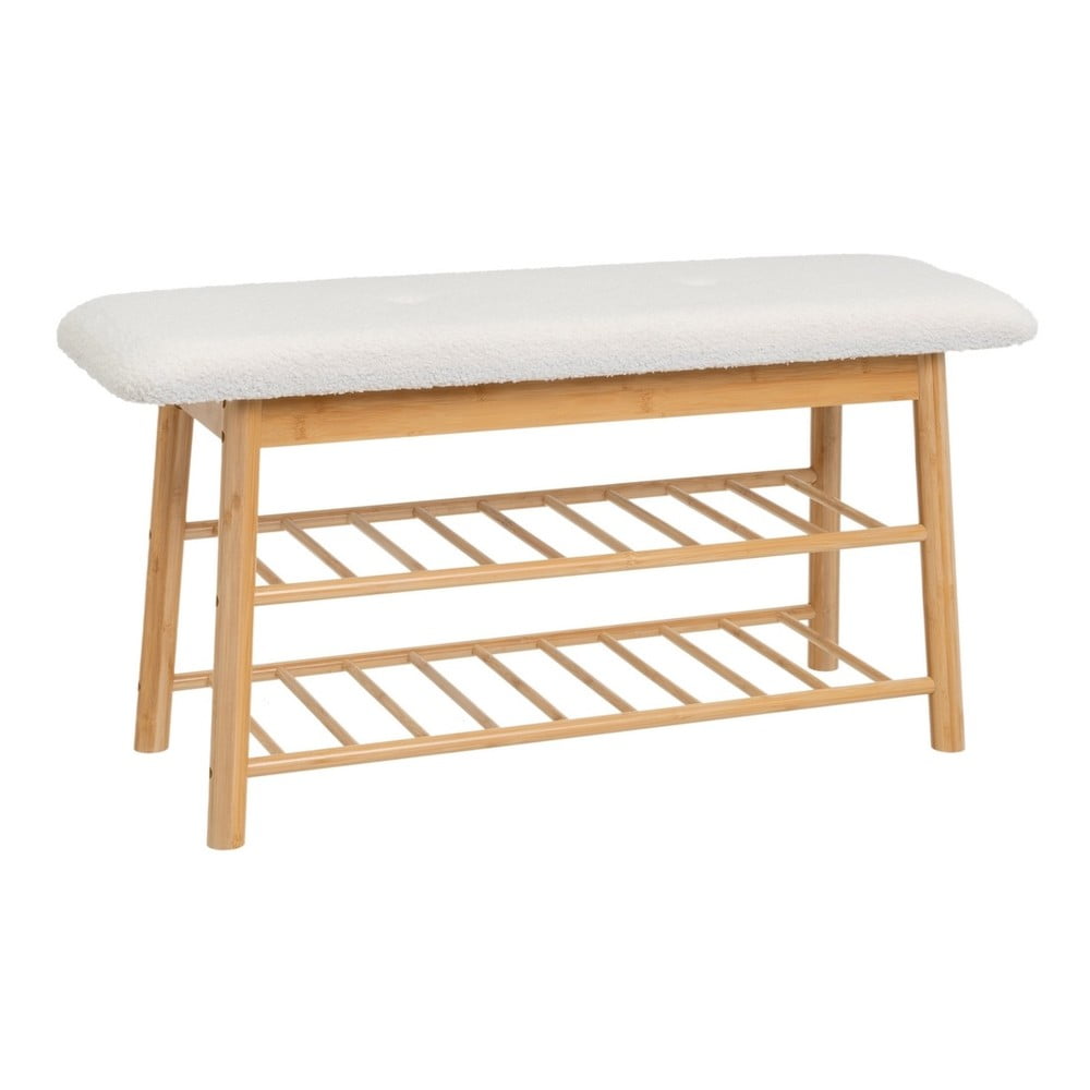 Panca in colore bianco e naturale - Casa Selección | Panche