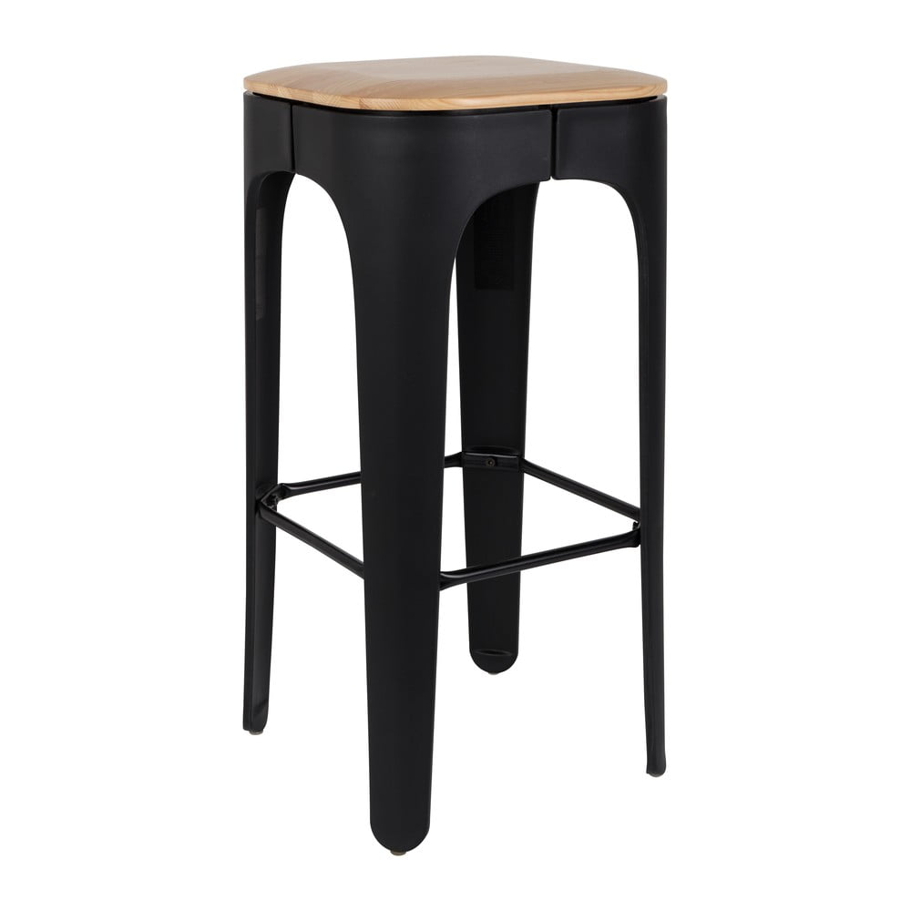 Sgabello da bar nero 73 cm Up-High - White Label | Sedie da bar