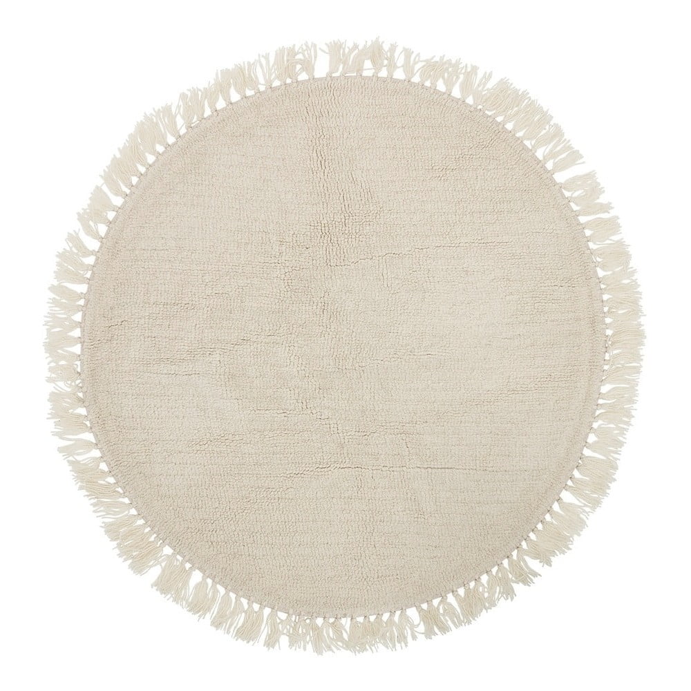 Tappeto in lana beige , ⌀ 110 cm Nature - Bloomingville | Tappeti