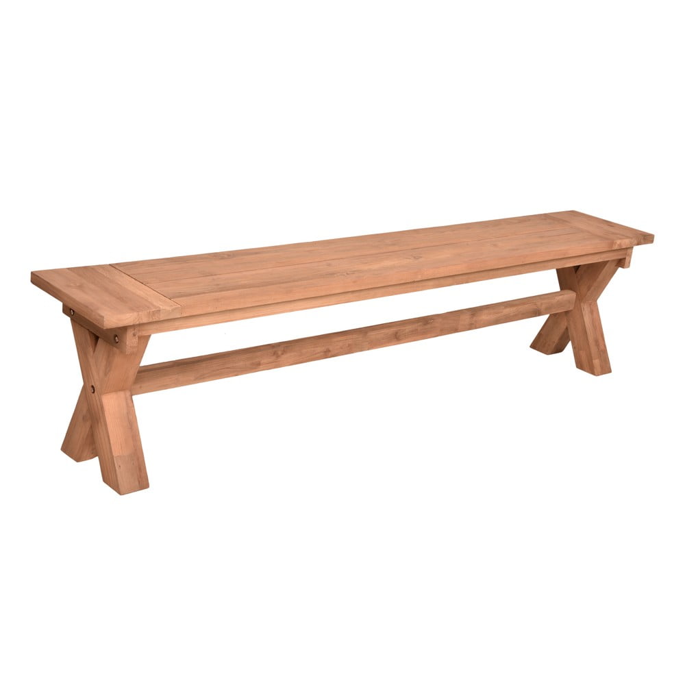 Panchina da giardino in legno colore naturale Kisar - Garden Pleasure | Panche da giardino