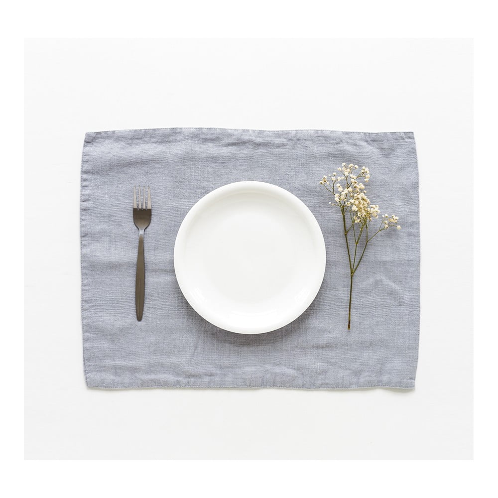 Tovaglietta di lino grigio chiaro, 35 x 45 cm Light Grey - Linen Tales | Tovagliette