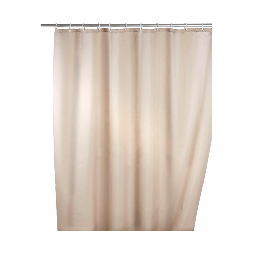 Tenda da doccia beige con finitura antimuffa , 180 x 200 cm - Wenko | Tende per doccia