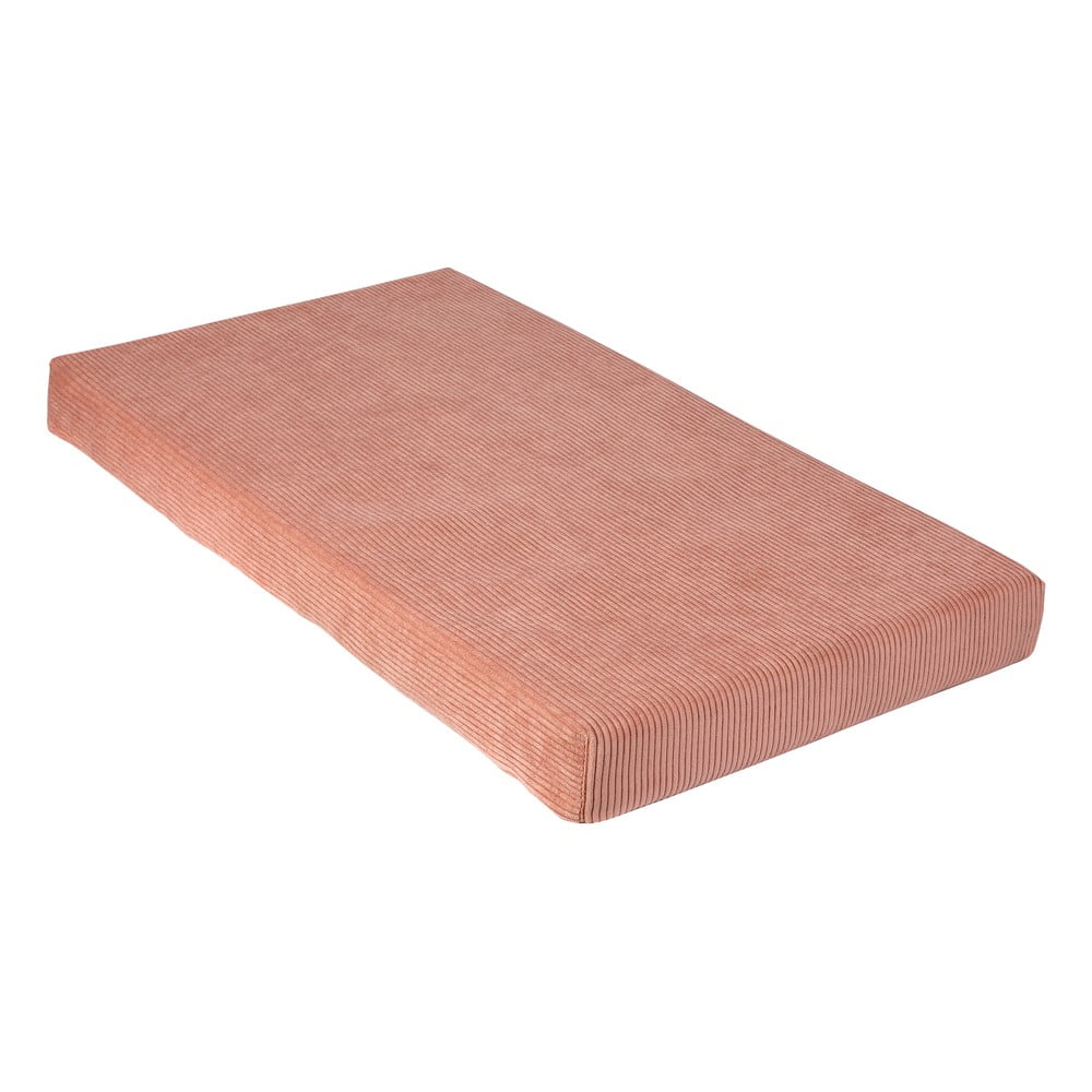 Pouf per bambini in velluto a coste rosa chiaro Montessori - Little Nice Things | Pouf per bambini