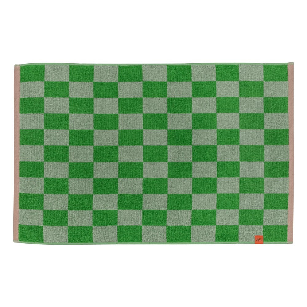 Tappetino da bagno in cotone organico verde 50x80 cm Retro - Mette Ditmer Denmark | Tappeti per il bagno