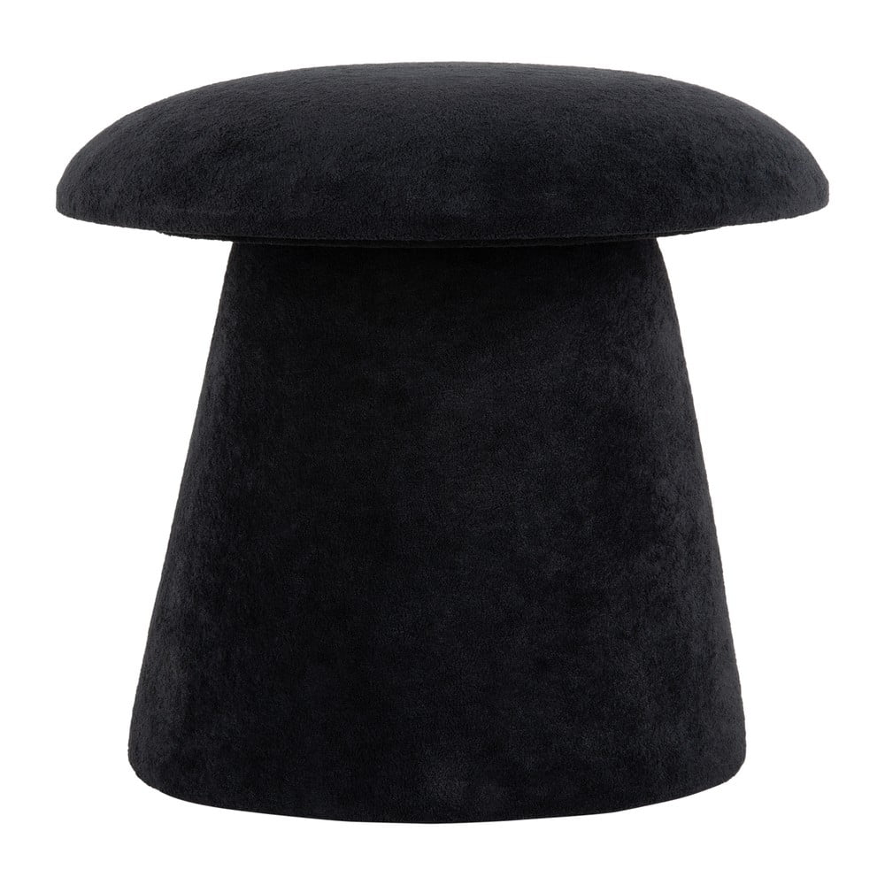Sgabello in velluto nero Mushroom - Leitmotiv | Sgabelli e pouf