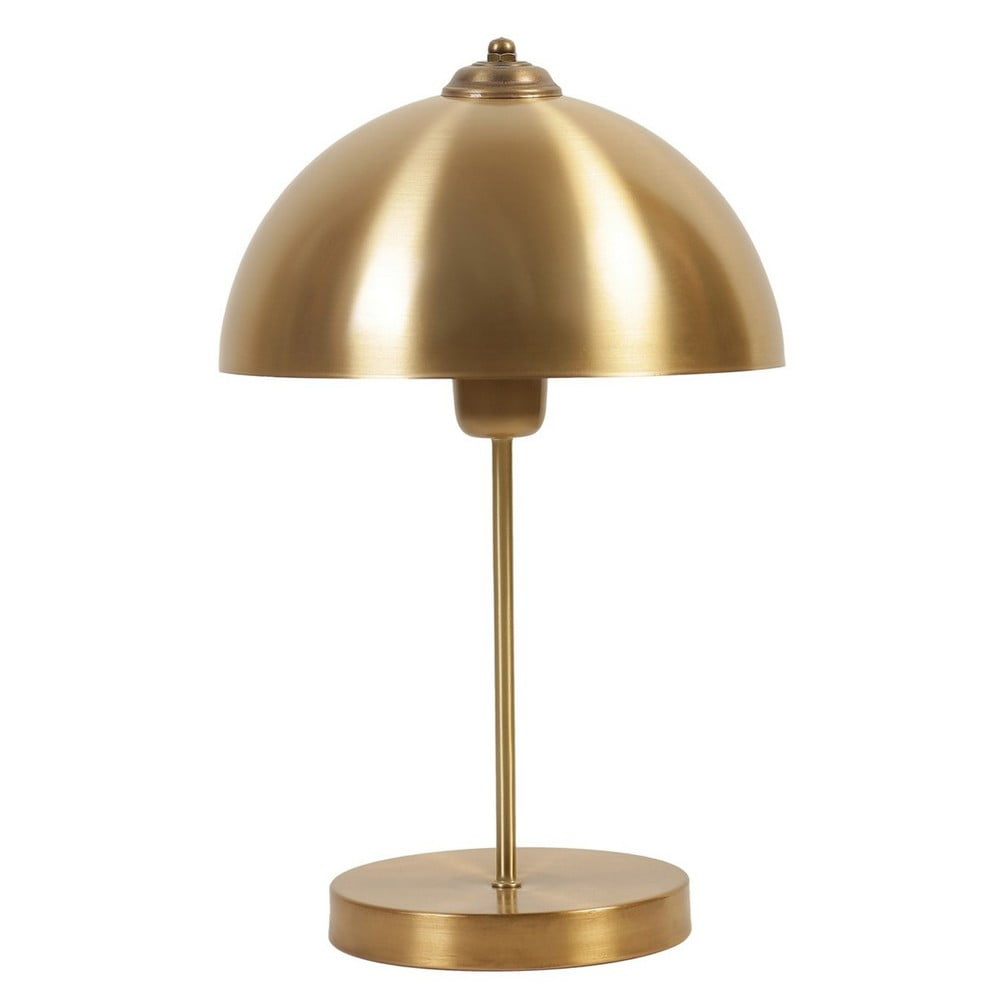 Lampada da tavolo dorata con paralume in metallo (altezza totale 40 cm) Lungo – Opviq lights | Abat-jour e lampade da tavolo