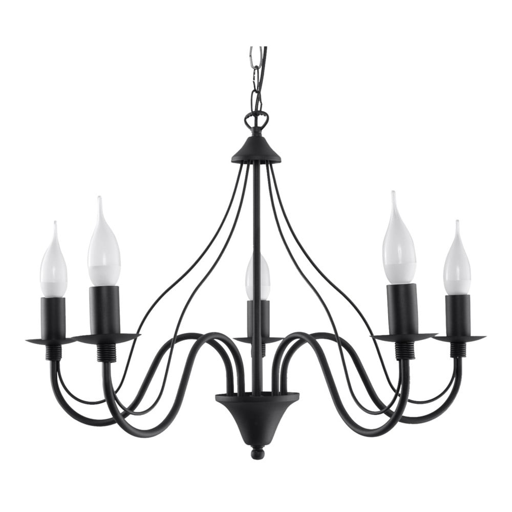 Lampada a sospensione nera 5 Fiorano - Nice Lamps | Lampadari