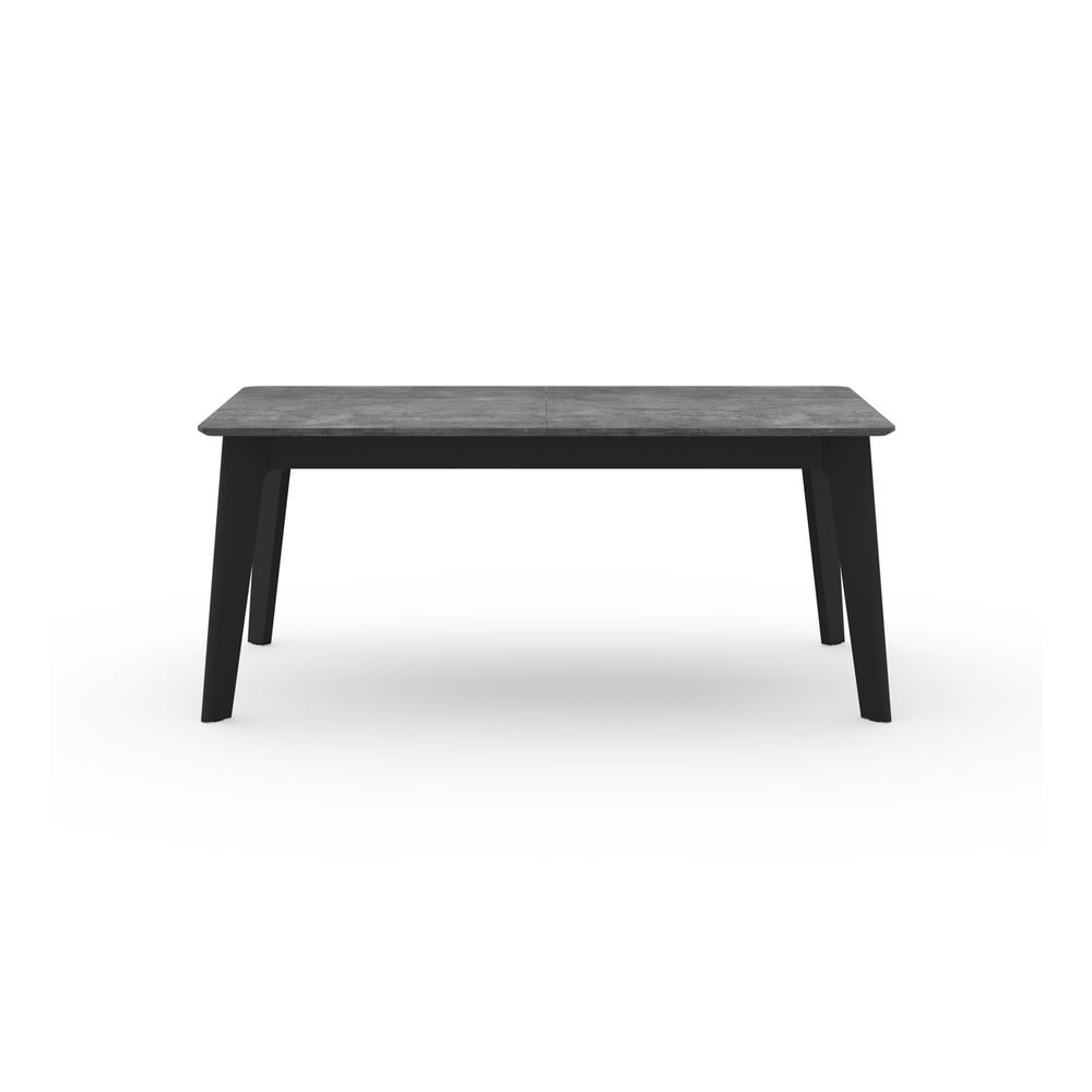 Tavolo da pranzo pieghevole nero con piano in cemento 100x180 cm Shadow - TemaHome | Tavoli da pranzo