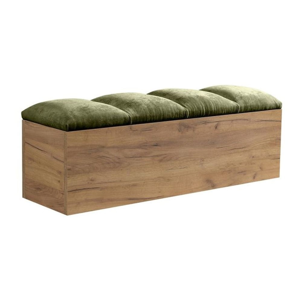 Panca in colore verde e naturale Kumo - Bobochic Paris | Panche