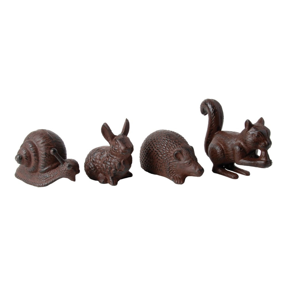 Statuette da giardino in metallo in set da 4 Animals - Esschert Design | Statue da giardino