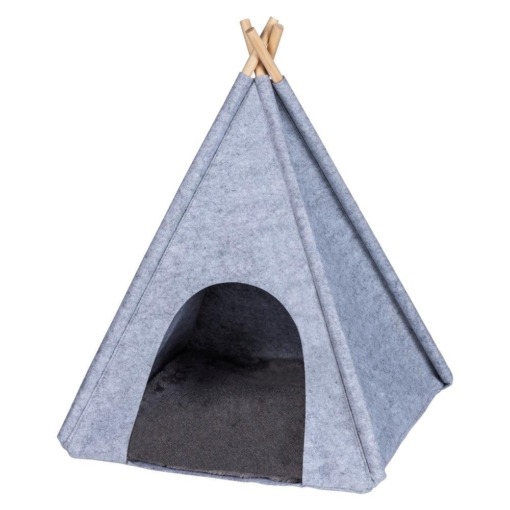 Tenda teepee grigio chiaro per animali domestici Tipi - Wenko | Cucce per animali
