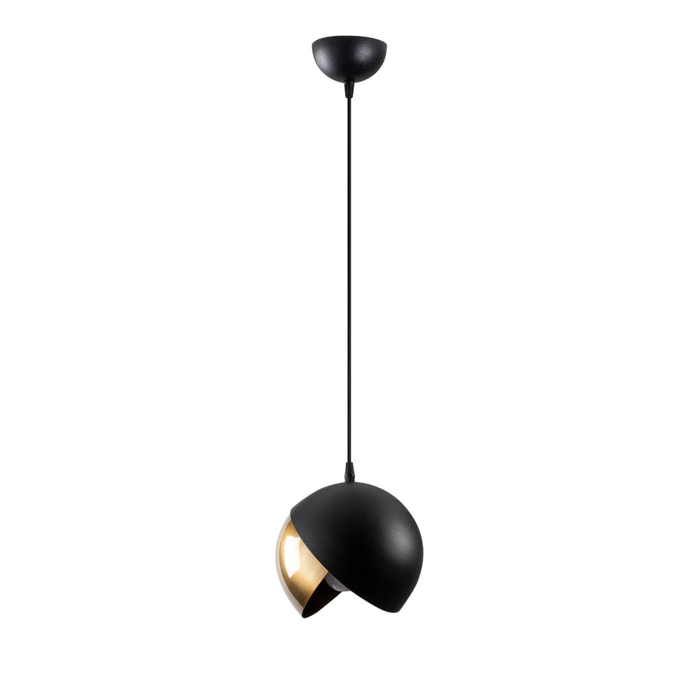 Lampadario nero/dorato con paralume in metallo ø 20 cm Berceste – Opviq lights | Lampadari