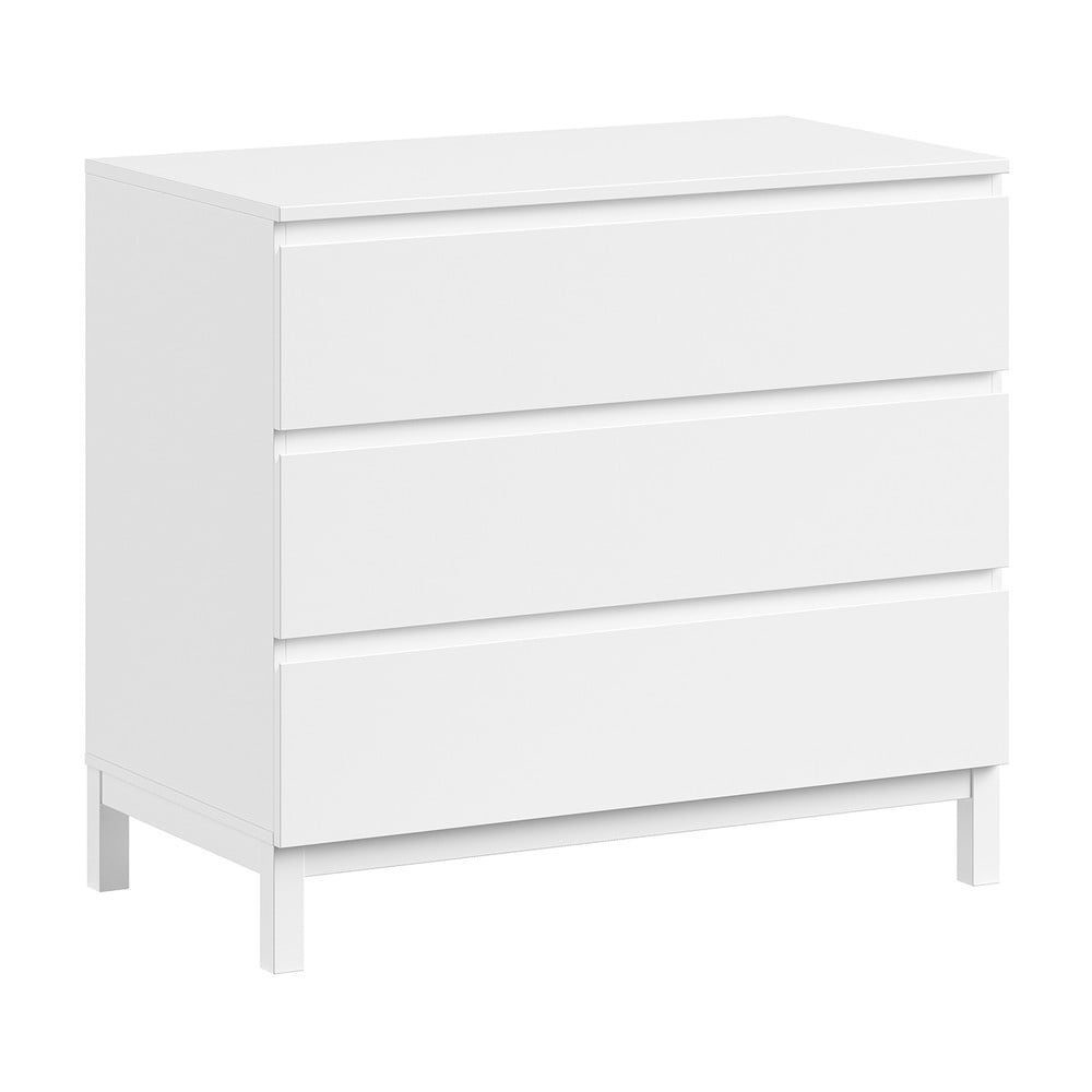 Cassettiera per bambini bianca 99x89x57 cm Eva – Vipack | Cassettiere per bambini
