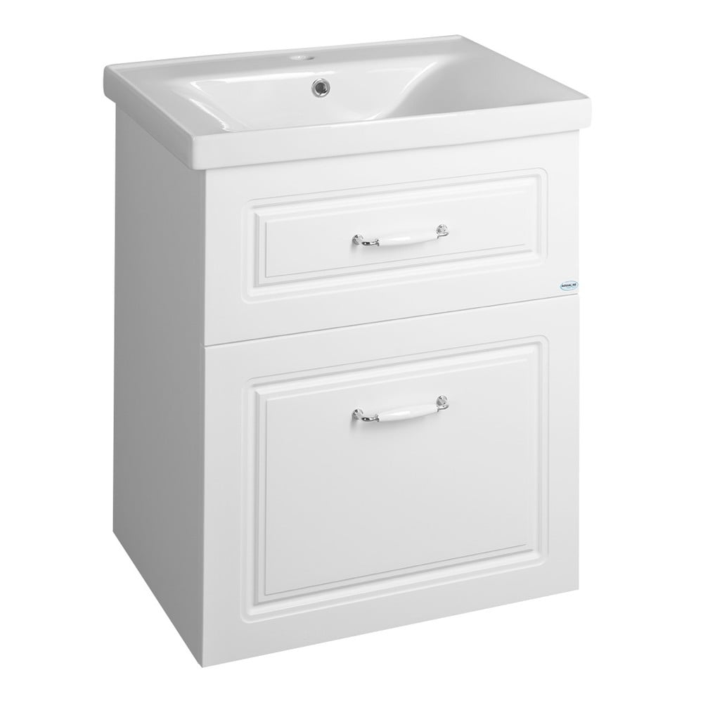 Mobile senza lavabo bianco da appendere 57x72,5 cm Favolo – Sapho | Mobili da lavabo
