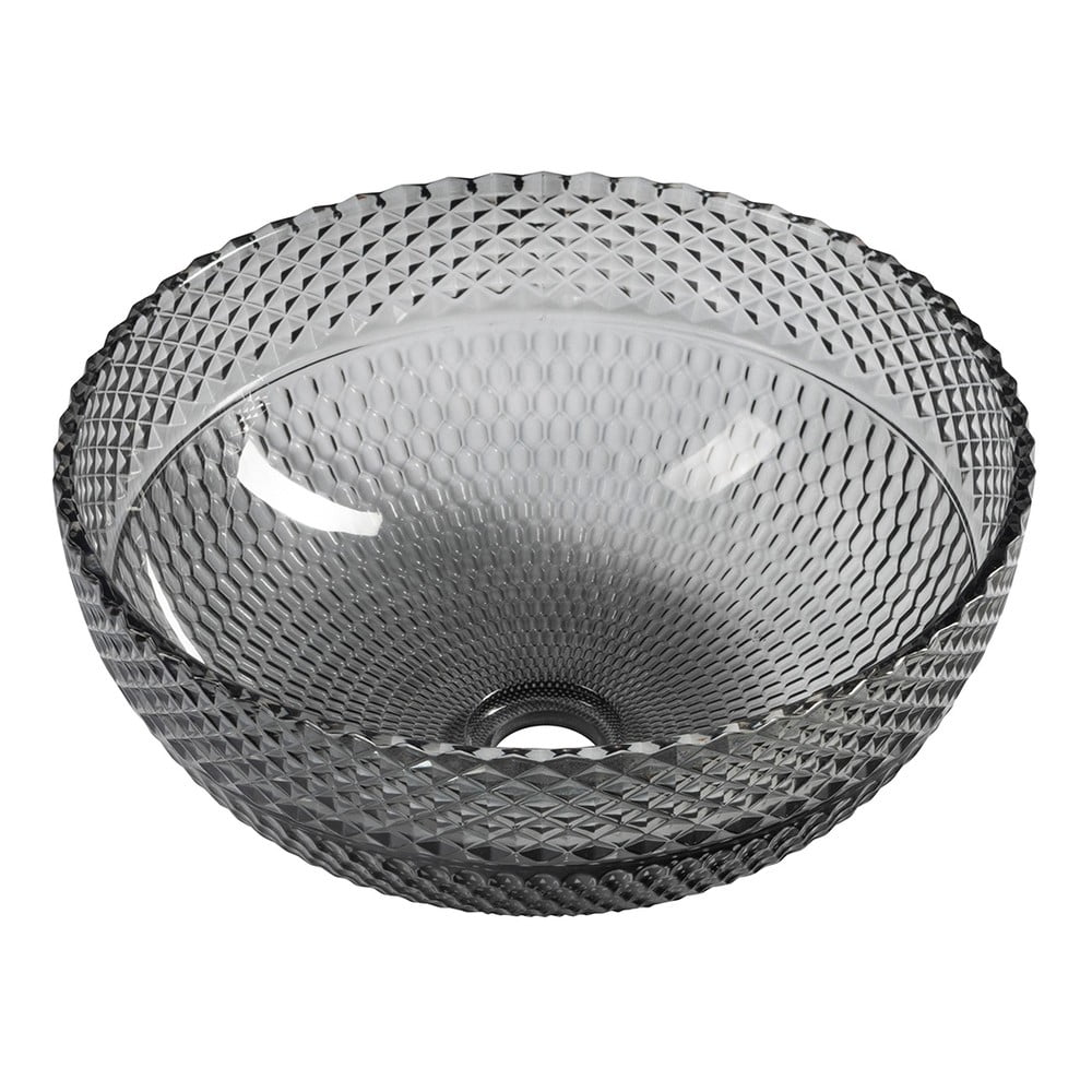 Lavabo rotondo nero in vetro ø 39,5 cm Marac – Sapho | Lavabi