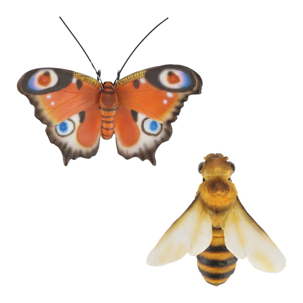 Statua da giardino in poliresina Butterfly & Bee - Esschert Design | Statue da giardino