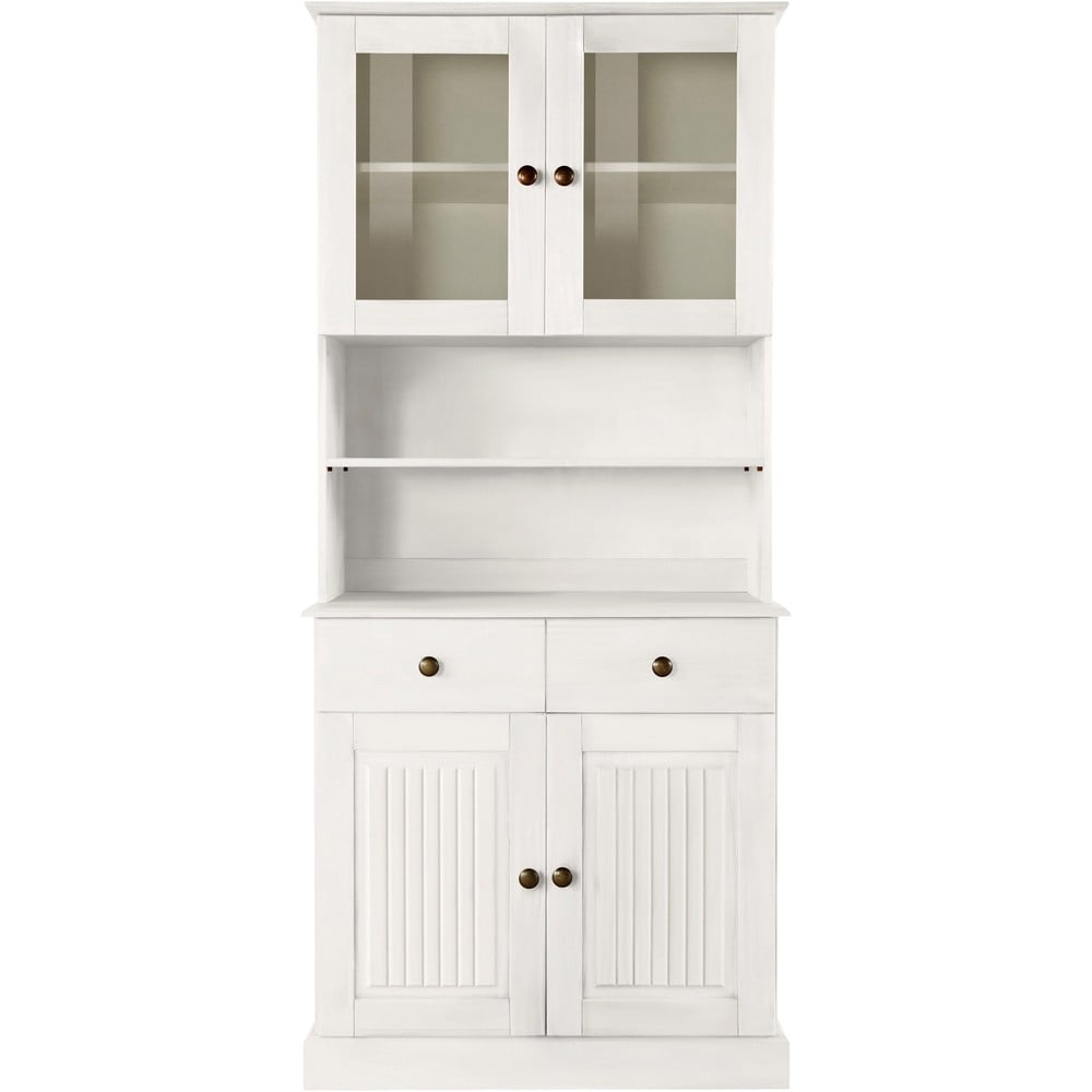 Credenza in legno di pino bianco 181x34 cm Mille - Støraa | Vetrine