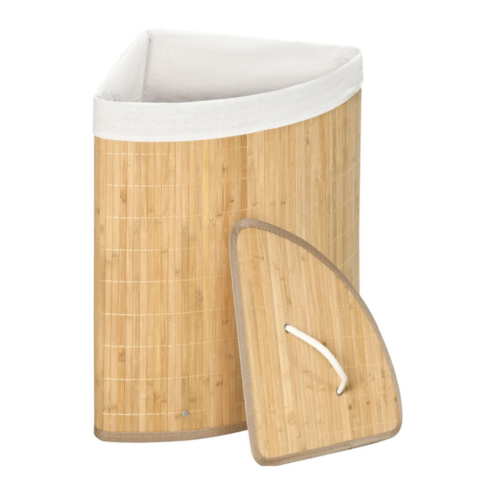 Cesto portabiancheria in bambù colore naturale 40 l Bamboo - Compactor | Ceste per il bucato