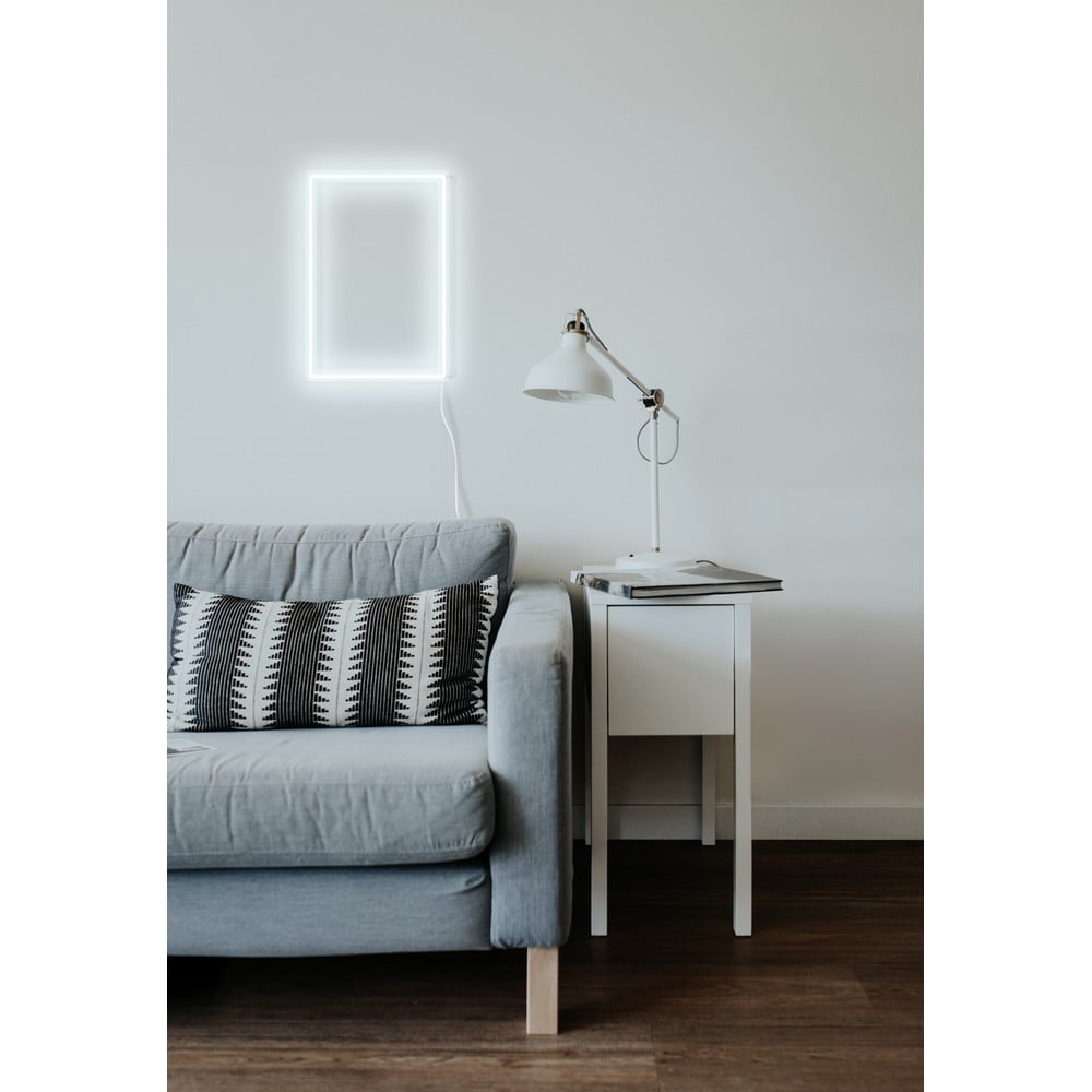 Applique bianca, 30 x 40 cm Rectangle - Candy Shock | Luci a neon