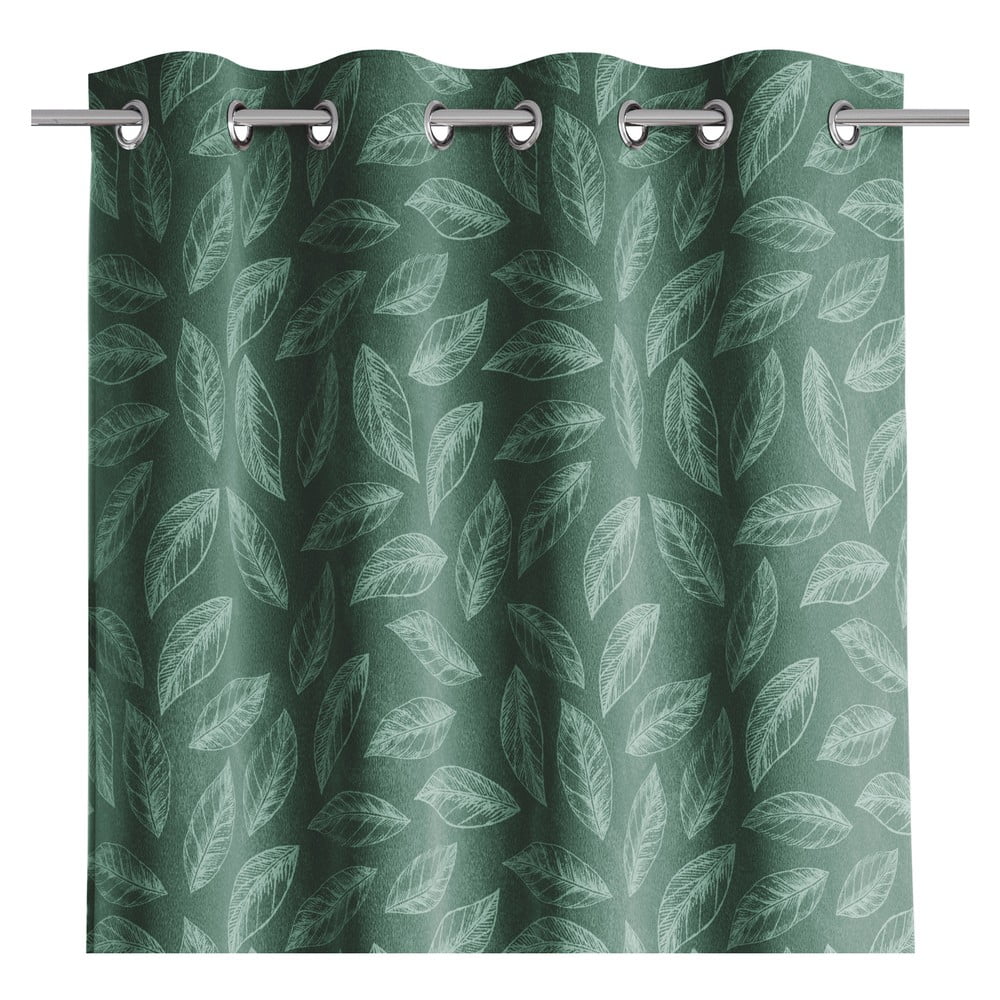 Tenda verde in velluto 140x250 cm Calm – Restilo | Tende