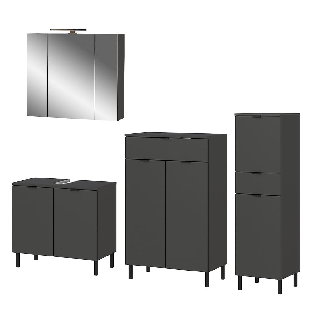 Set mobili da bagno antracite Arcena - Germania | Set da bagno