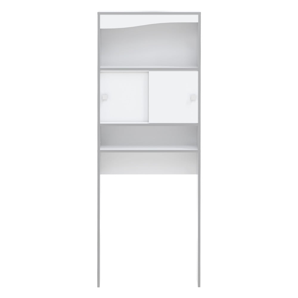 Mobile bianco sopra la lavatrice/WC 64x177 cm Surf - TemaHome | Armadietti e mobili da bagno