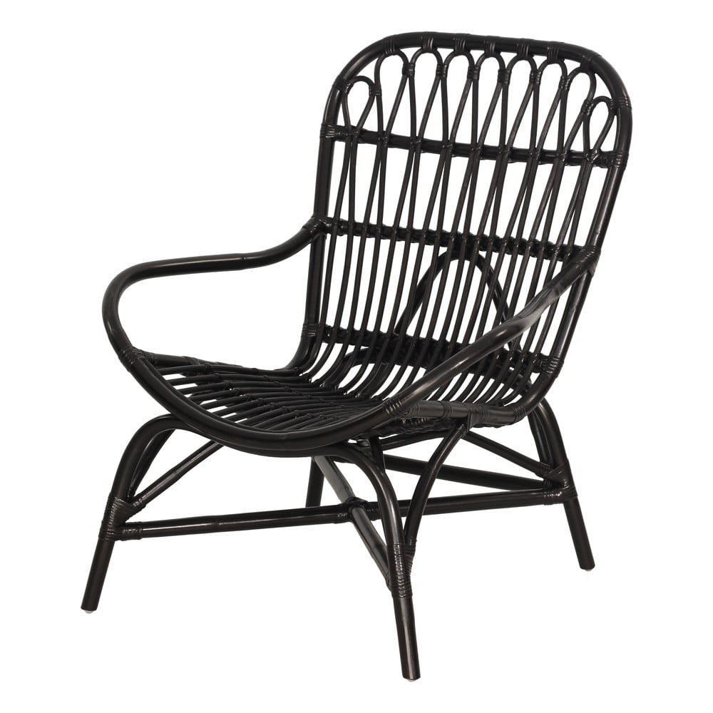 Sedia da giardino in rattan nero Sara - Bonami Essentials | Poltrone da giardino