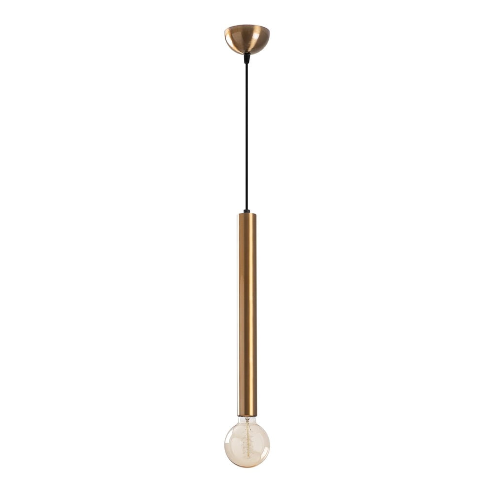 Lampadario dorato con paralume in metallo ø 4 cm Tempo – Opviq lights | Lampadari