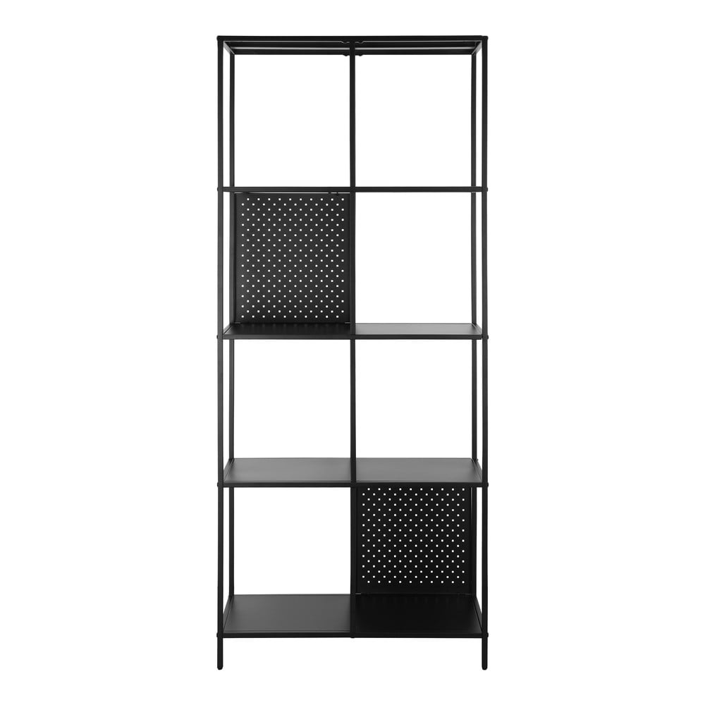 Libreria in metallo nero 75x180 cm Charleston - Støraa | Librerie