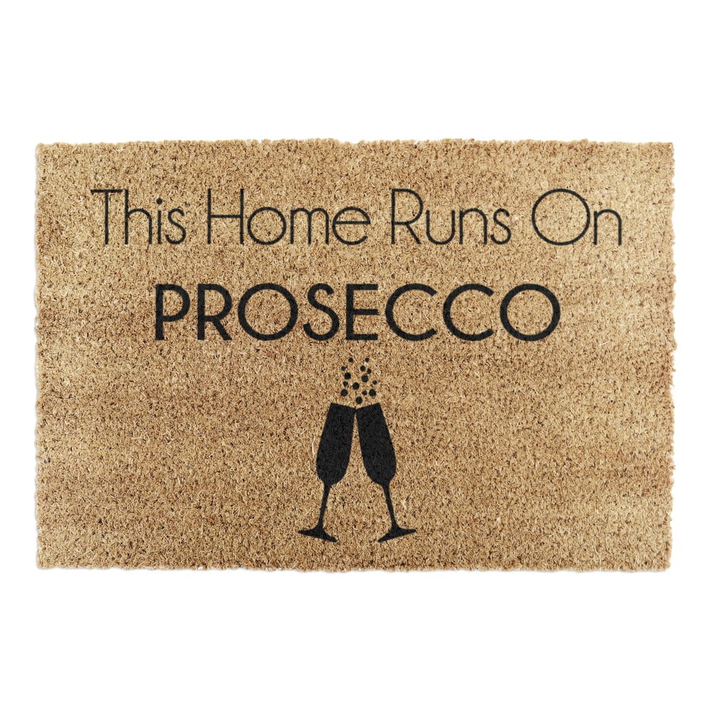 Zerbino in cocco 40x60 cm This Home Runs On Prosecco - Artsy Doormats | Zerbini