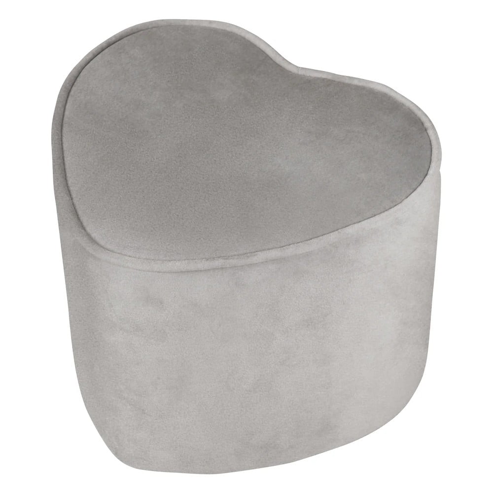 Pouf per bambini in velluto grigio chiaro Lil Sofa - Roba | Pouf per bambini
