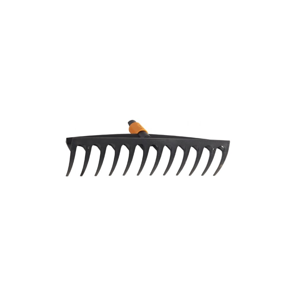 Rastrello nero in fibra di vetro con 12 denti Quikfit - Fiskars | Piccoli attrezzi da giardino