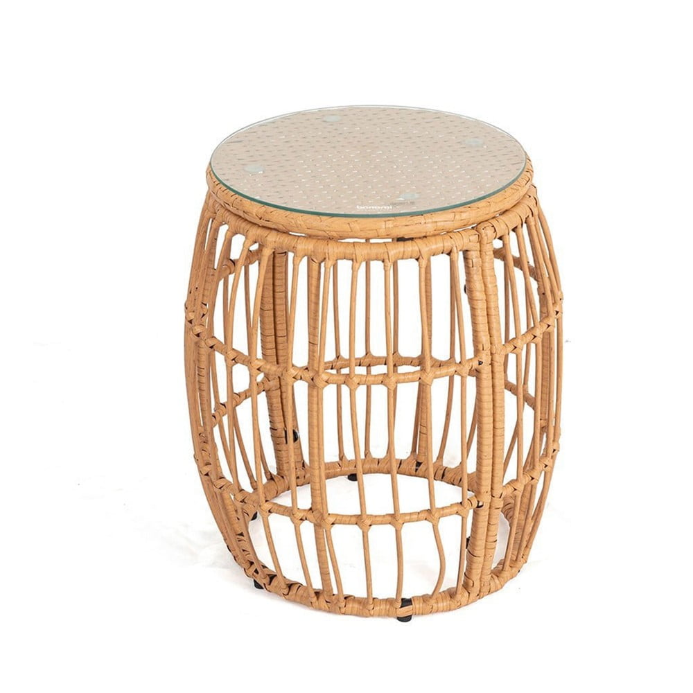Tavolo da giardino rotondo in rattan artificiale ø 47 cm Vistdal - Bonami Essentials | Tavolini da giardino