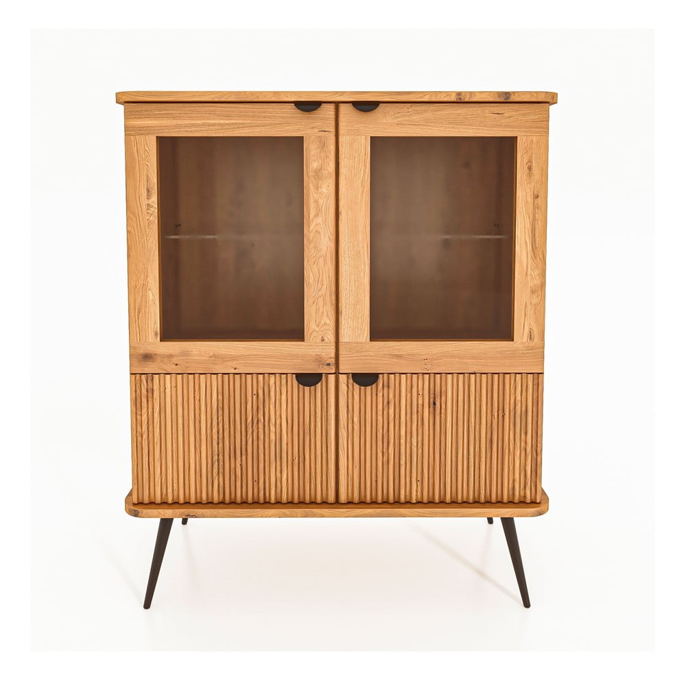 Vetrina in legno di quercia di colore naturale 97x117 cm Kula - The Beds | Vetrine